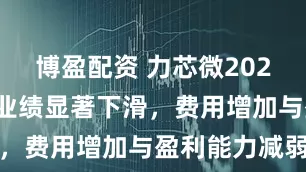 博盈配资 力芯微2025年一季度业绩显著下滑，费用增加与盈利能力减弱